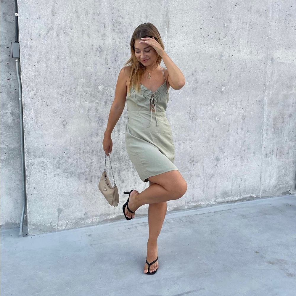 Princess Polly Olive Dress Cotton